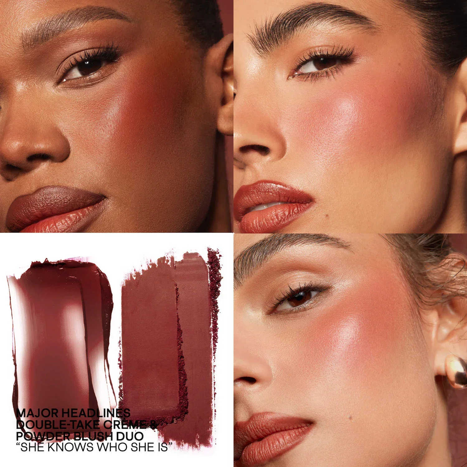 Mini Major Headlines Double-Take Crème & Powder Blush Duo — foto 2 de 12