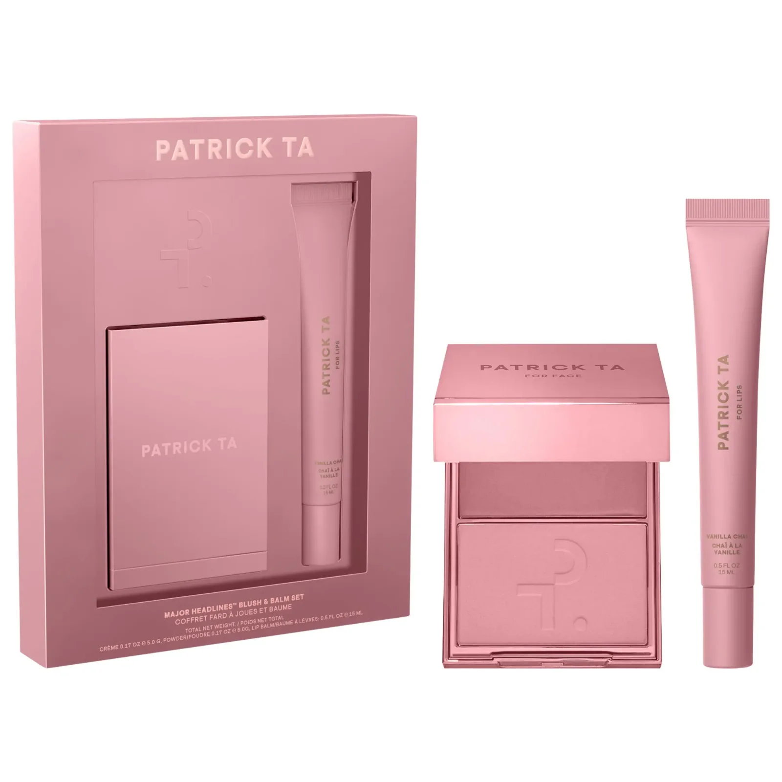 Major Headlines Double-Take Crème & Powder Blush Duo & Lip Balm Makeup Gift Set — foto 9 de 10