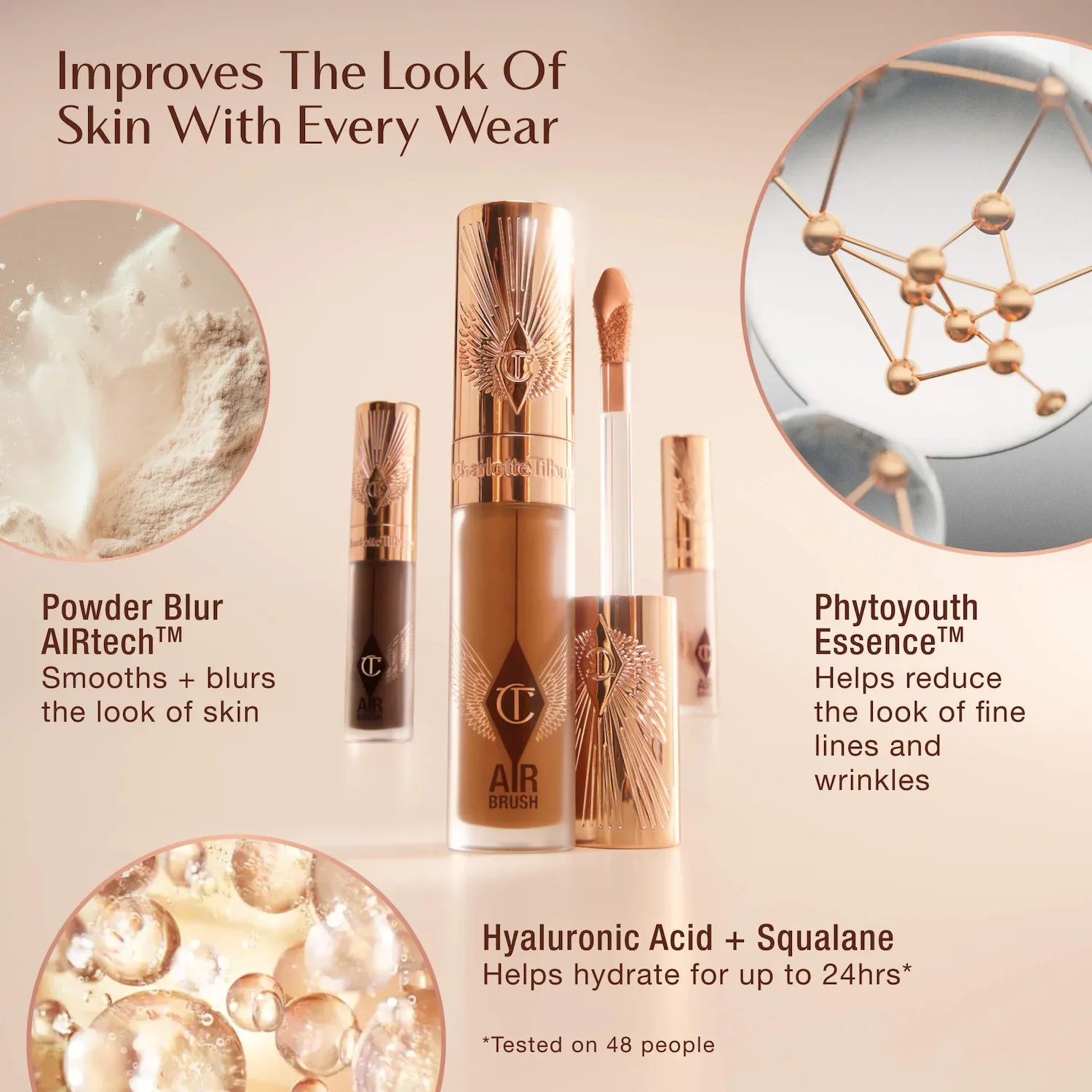 Airbrush Flawless Crease-Proof Long-Wear Blur Concealer with Hyaluronic Acid — foto 10 de 44