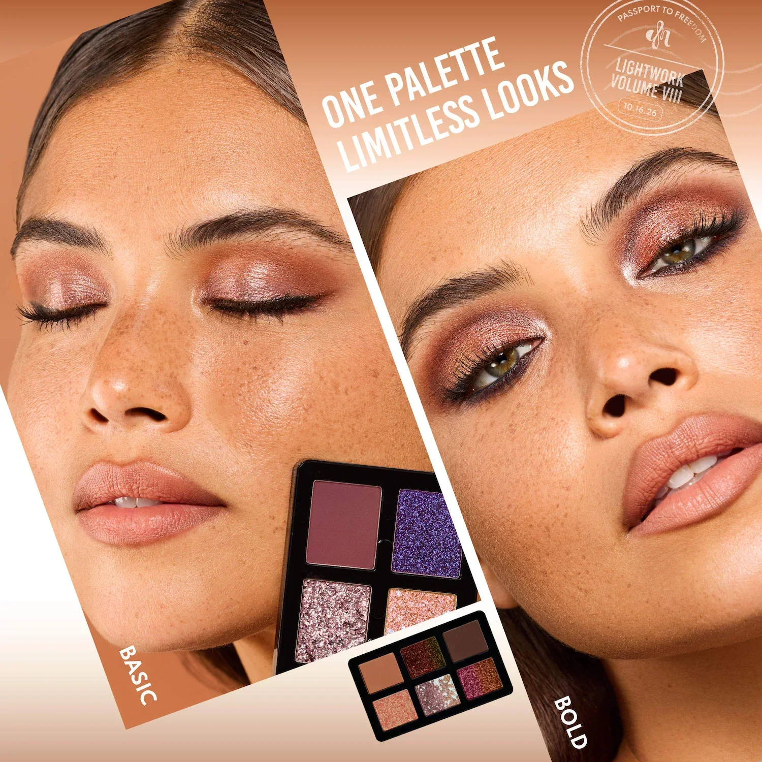 LIGHTWORK VIII Freedom Makeup Palette: Magnetic, Customizable, Stackable Palette for Eyes & Face — foto 10 de 10