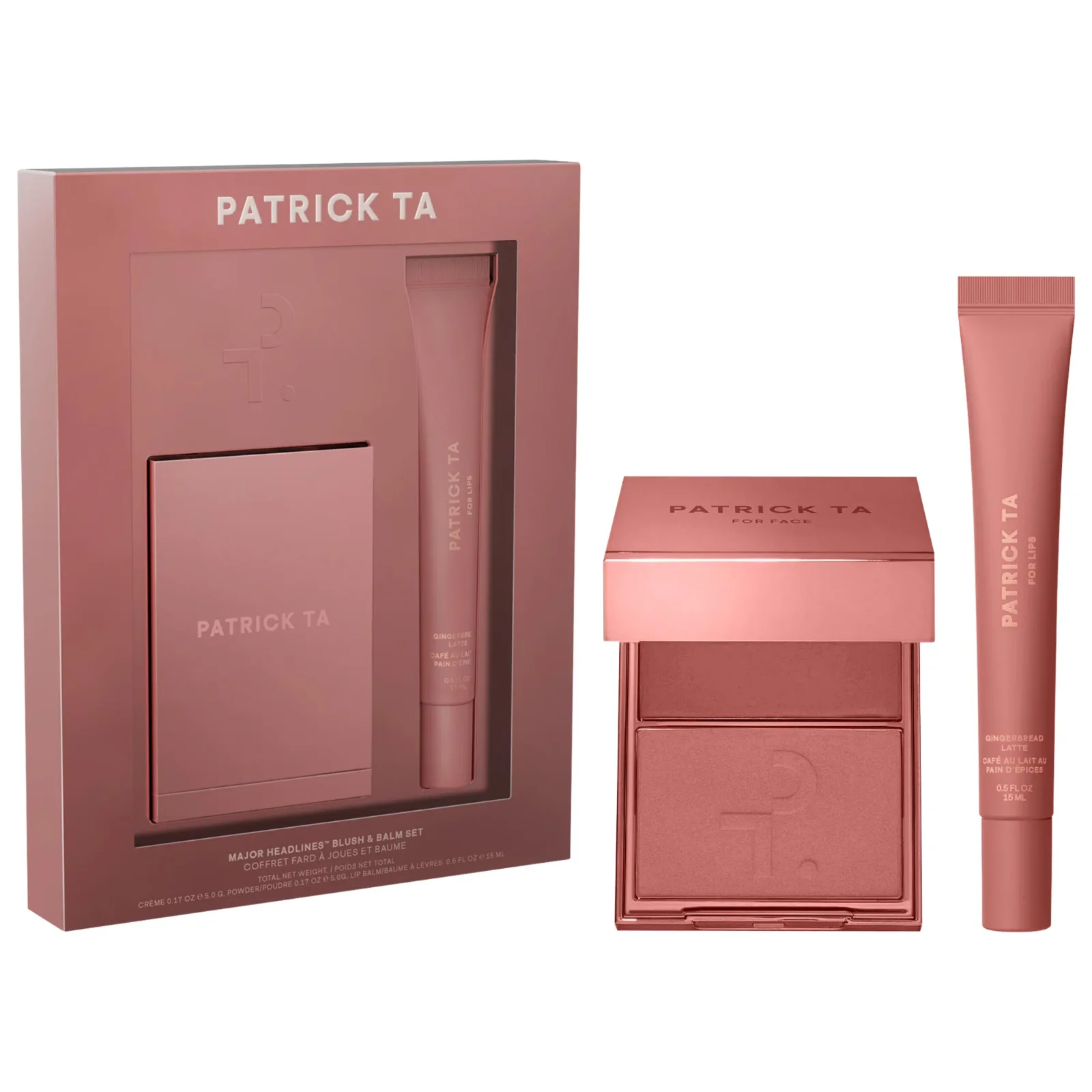 Major Headlines Double-Take Crème & Powder Blush Duo & Lip Balm Makeup Gift Set — foto 10 de 10
