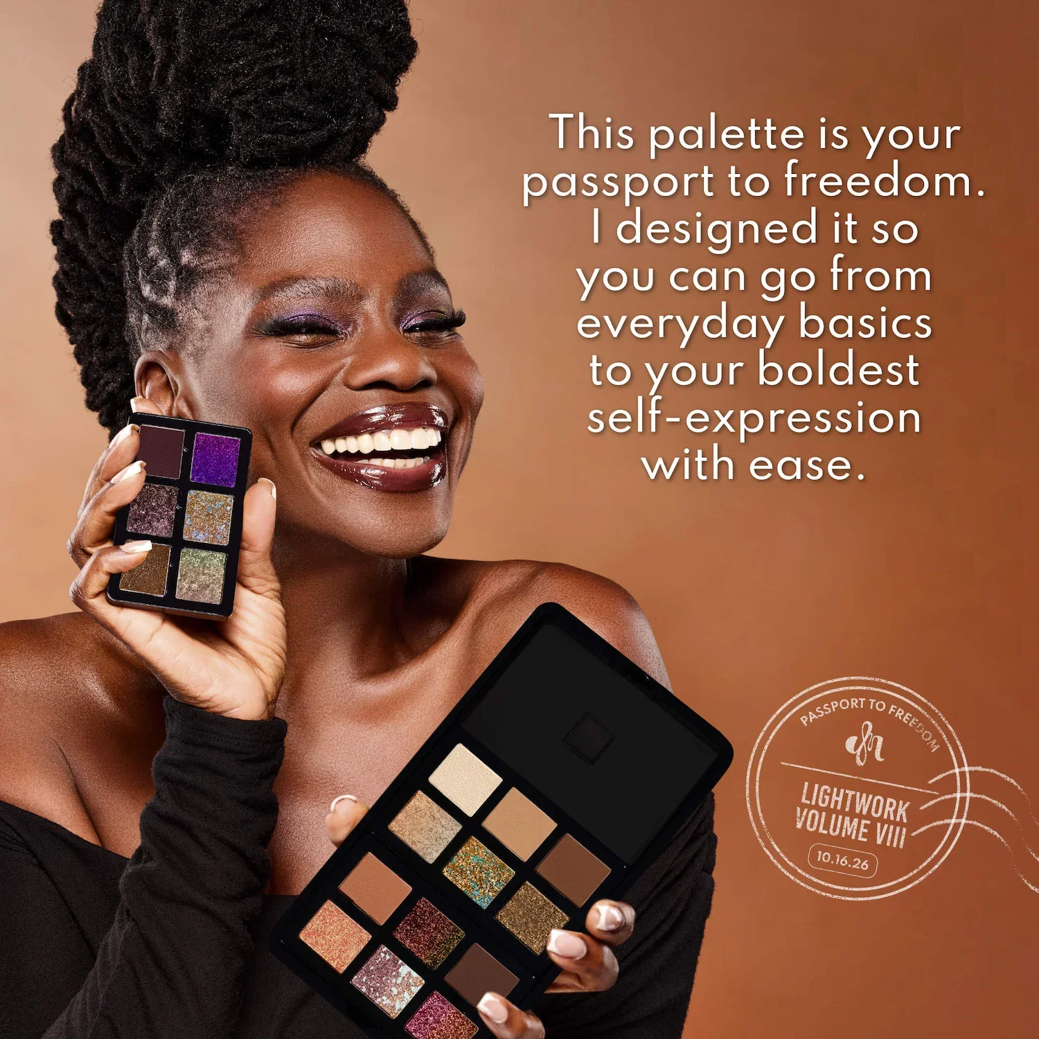 LIGHTWORK VIII Freedom Makeup Palette: Magnetic, Customizable, Stackable Palette for Eyes & Face — foto 2 de 10