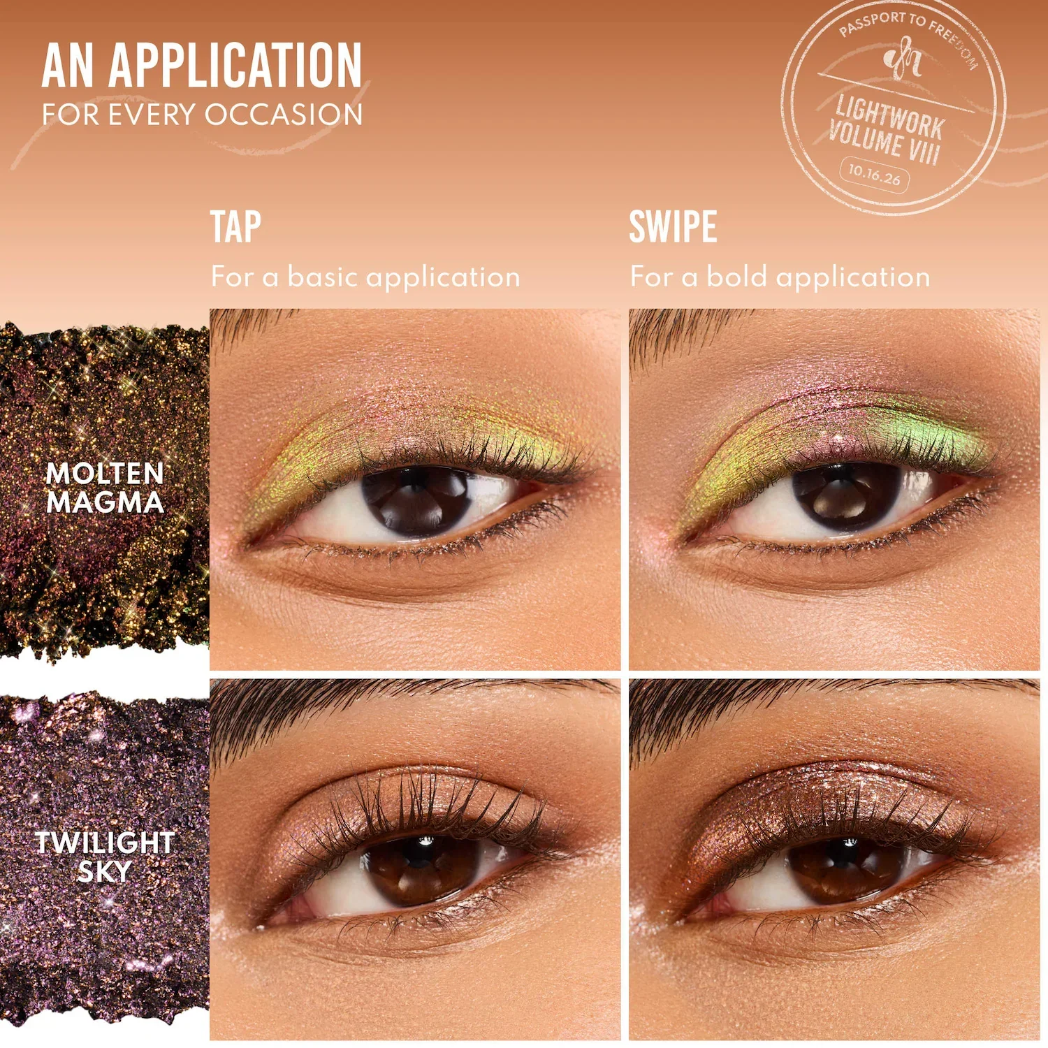 LIGHTWORK VIII Freedom Makeup Palette: Magnetic, Customizable, Stackable Palette for Eyes & Face — foto 6 de 10