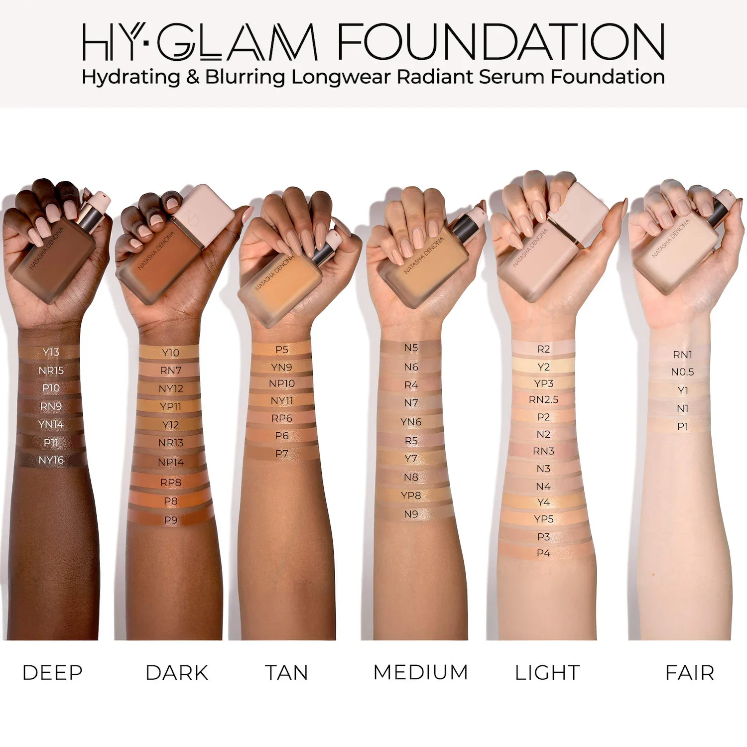 Hy-Glam Foundation Hydrating & Blurring Luminous Longwear Serum Foundation — foto 8 de 58