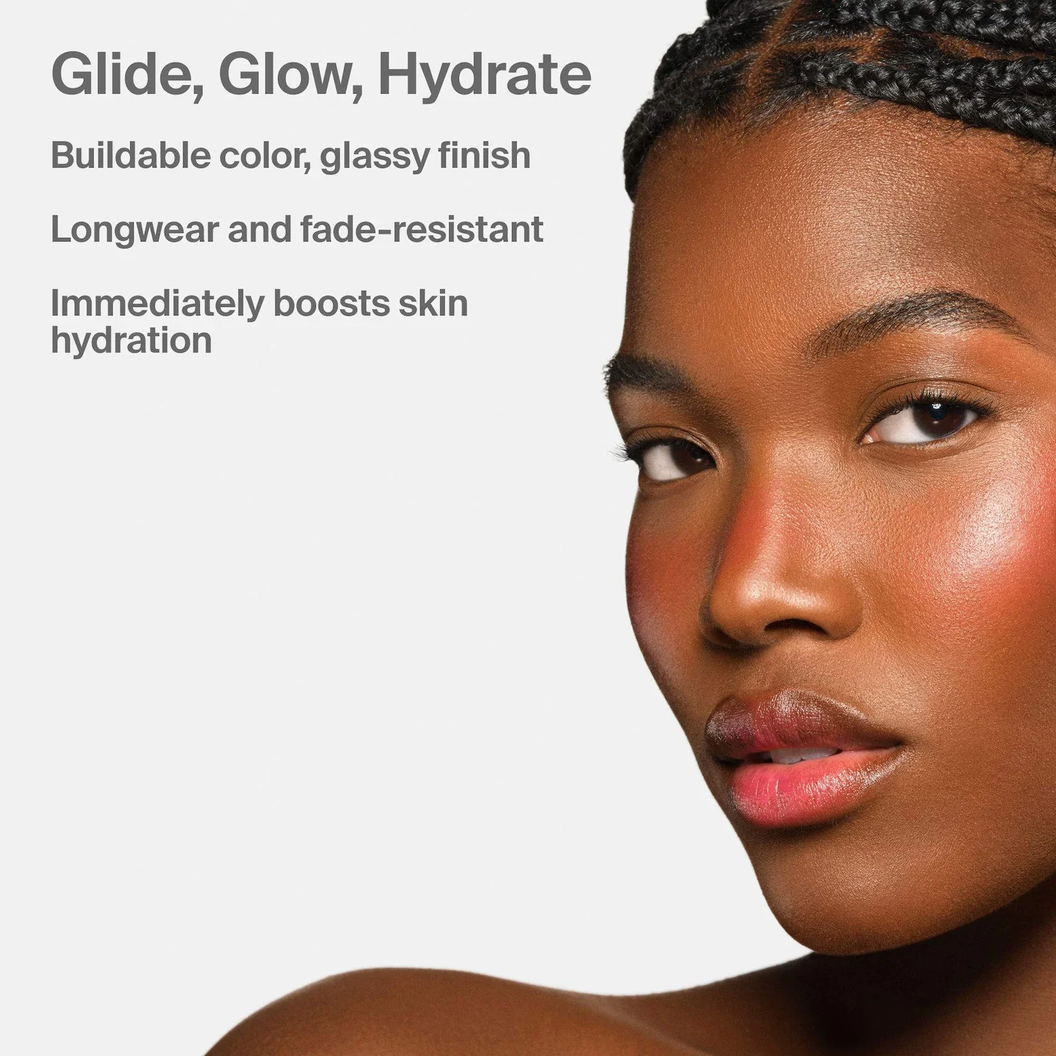 Color Fuse Longwear Hydrating Glassy Lip + Cheek Blush Balm Stick — foto 3 de 20