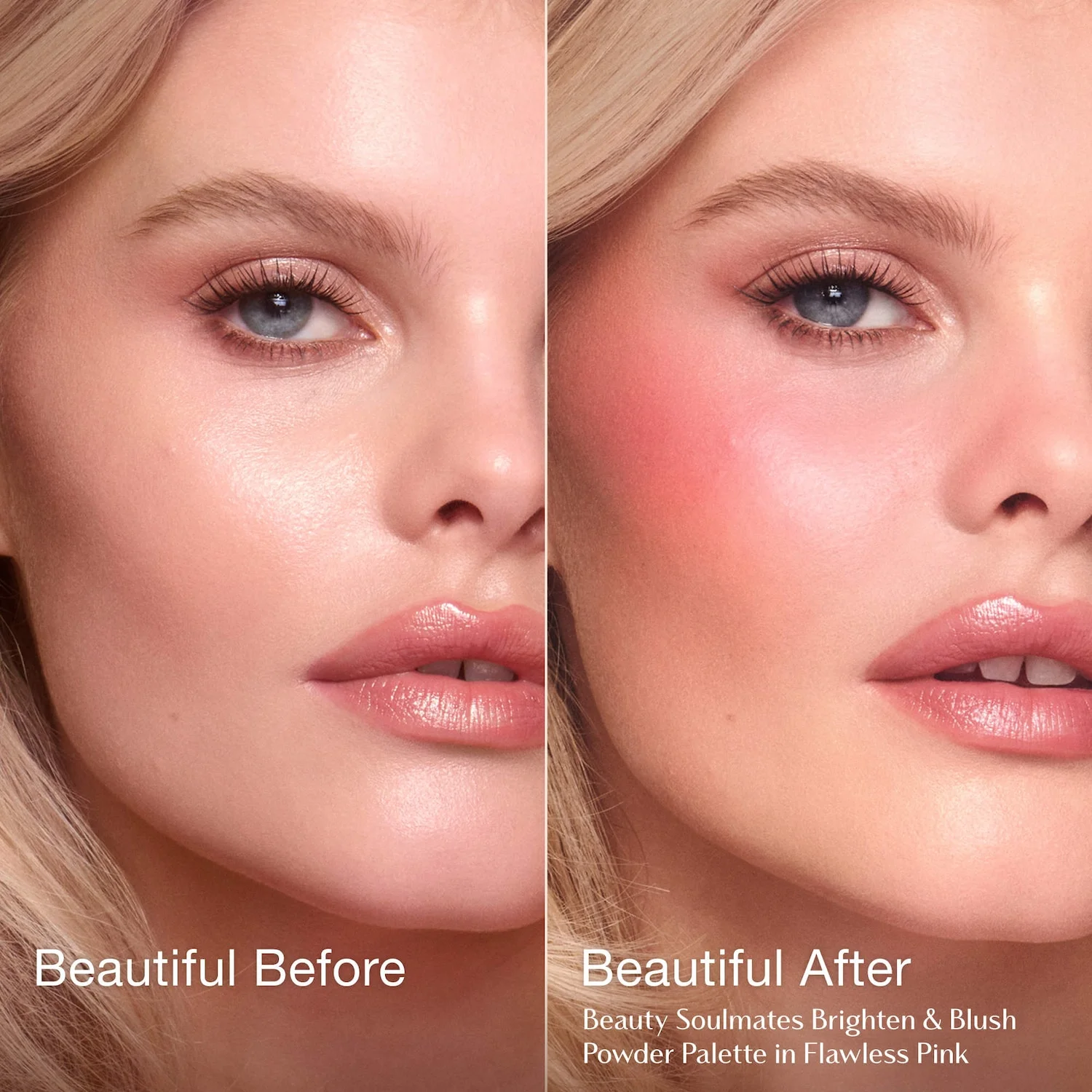 Pillow Talk Beauty Soulmates Airbrush Flawless Finish Brightening and Blush Powder Palette — foto 2 de 11