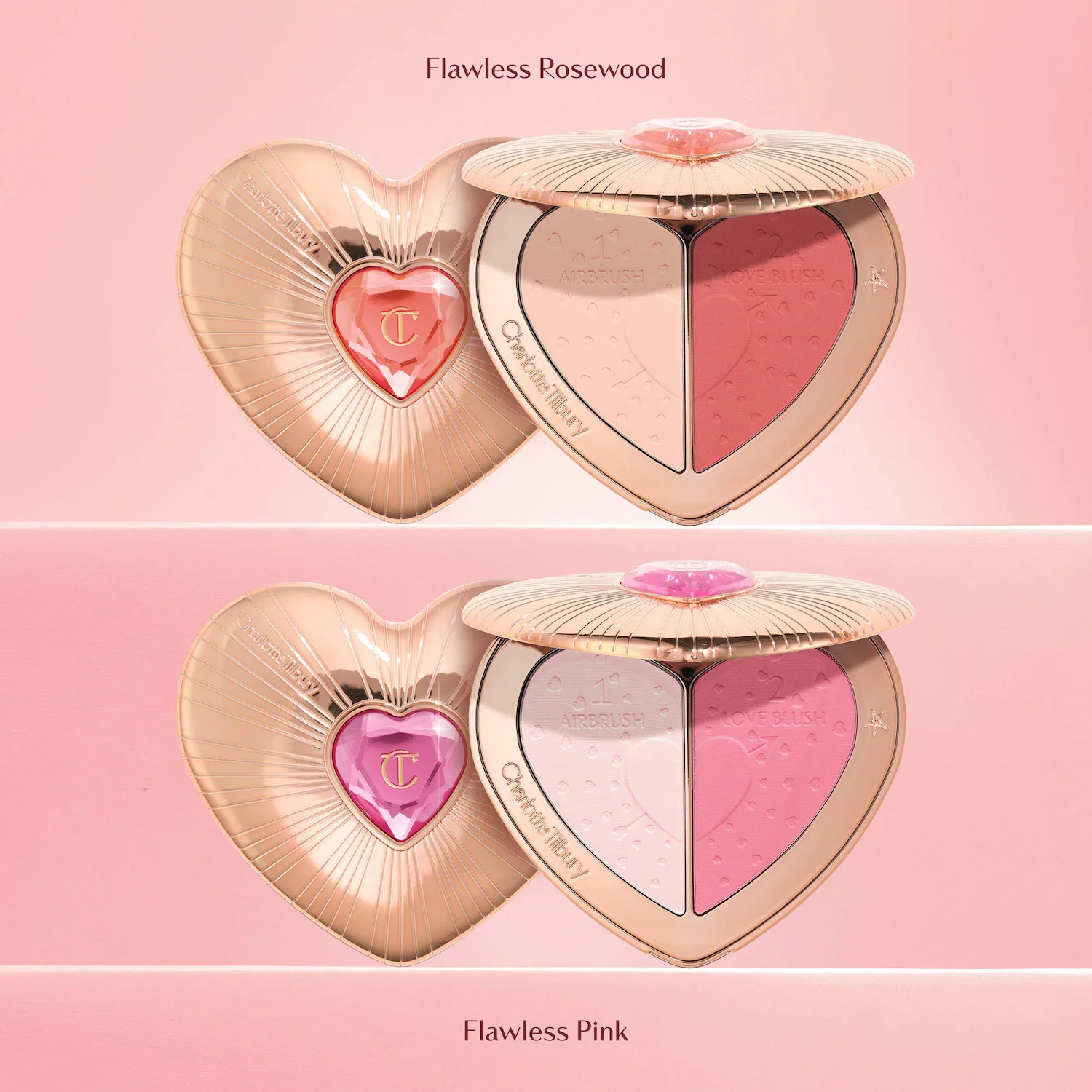 Pillow Talk Beauty Soulmates Airbrush Flawless Finish Brightening and Blush Powder Palette — foto 7 de 11