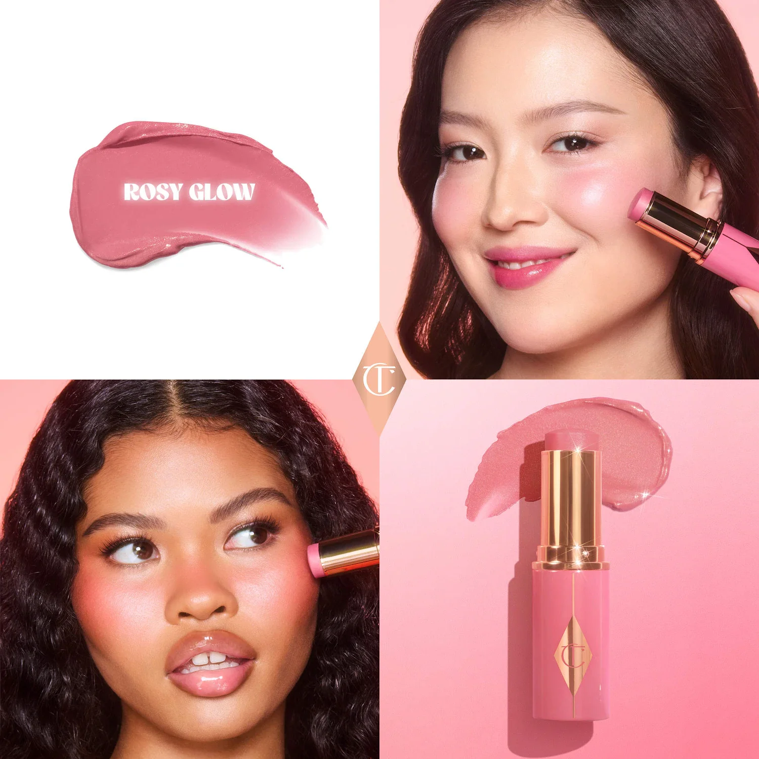 Mini Unreal Lip + Cheek Glow Blush Stick with Hyaluronic Acid — foto 2 de 14