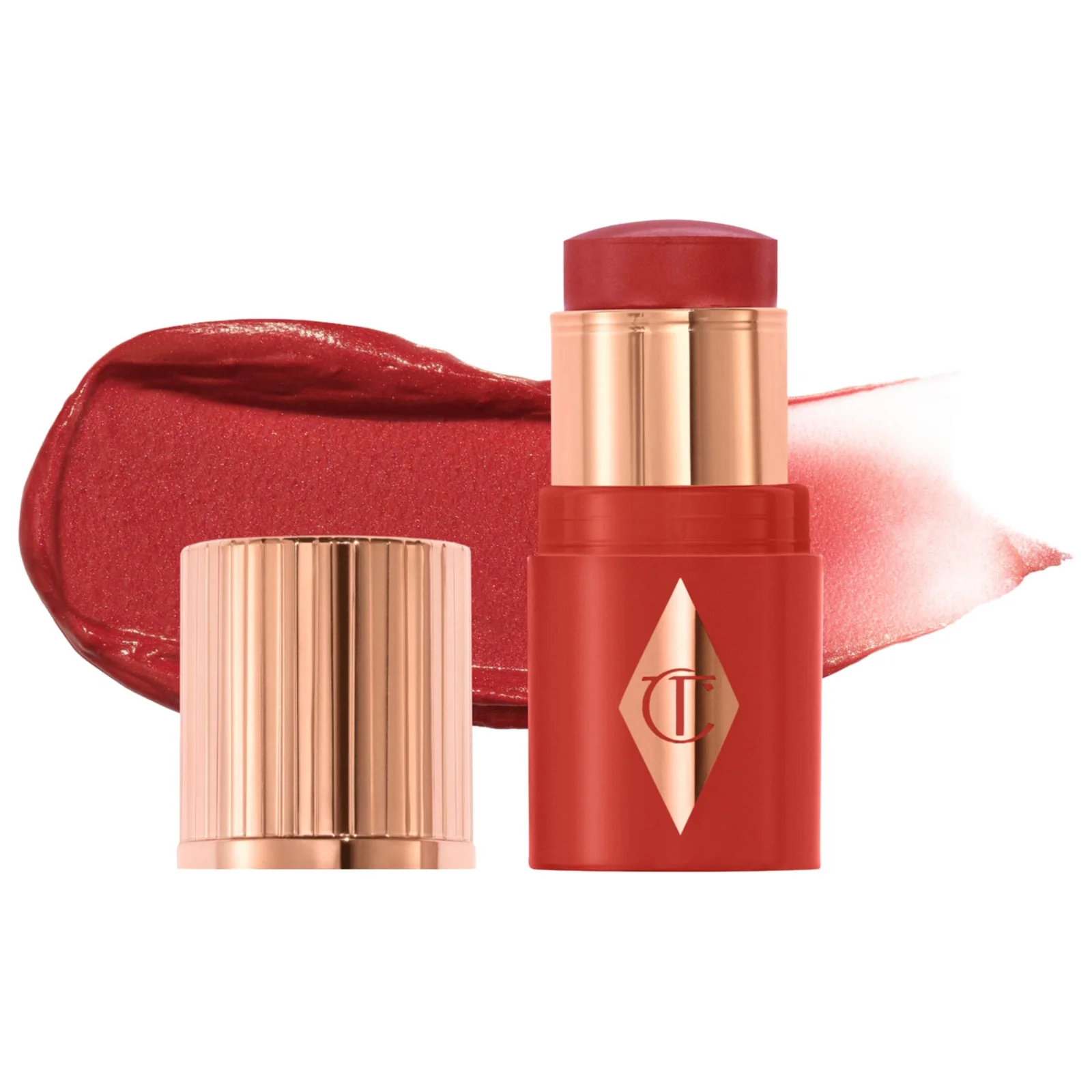 Mini Unreal Lip + Cheek Glow Blush Stick with Hyaluronic Acid — foto 12 de 14