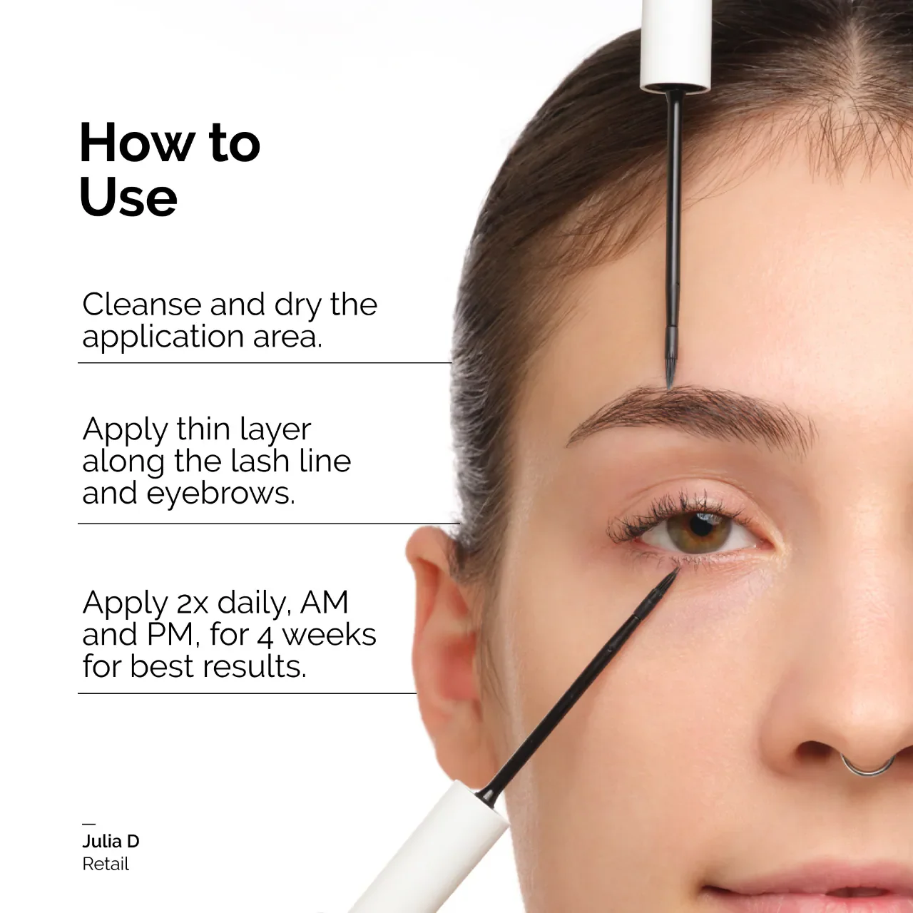Multi-Peptide Lash and Brow Serum for Thicker, Fuller Looking Lashes & Brows — foto 6 de 7