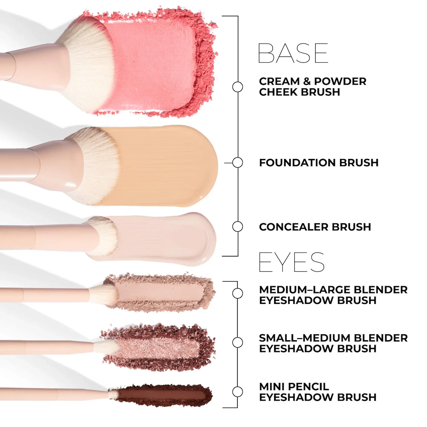 HY-GLAM™ Cosmetic Brush Kit — foto 10 de 10