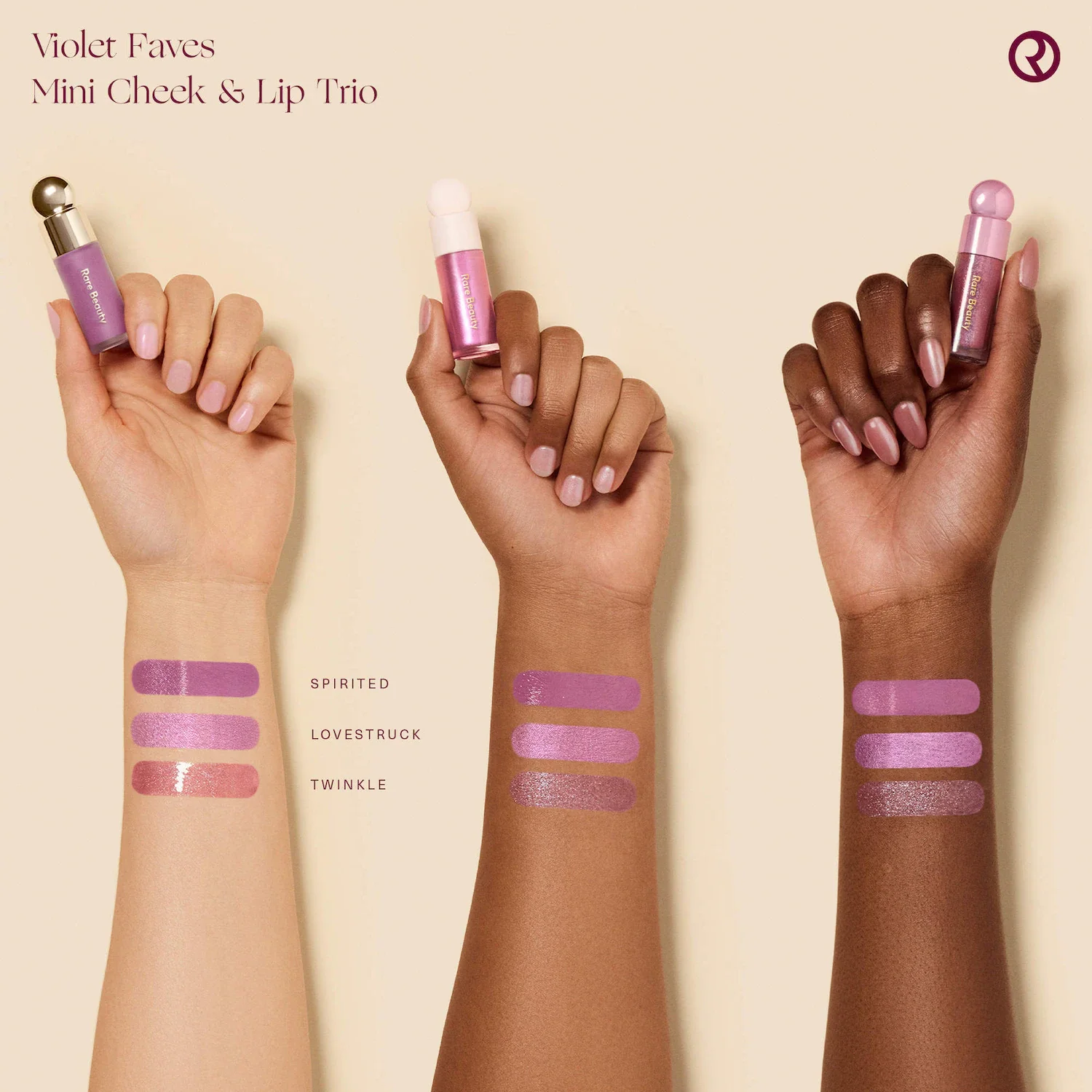Violet Faves Mini Cheek and Lip Trio Makeup Gift Set — foto 7 de 10
