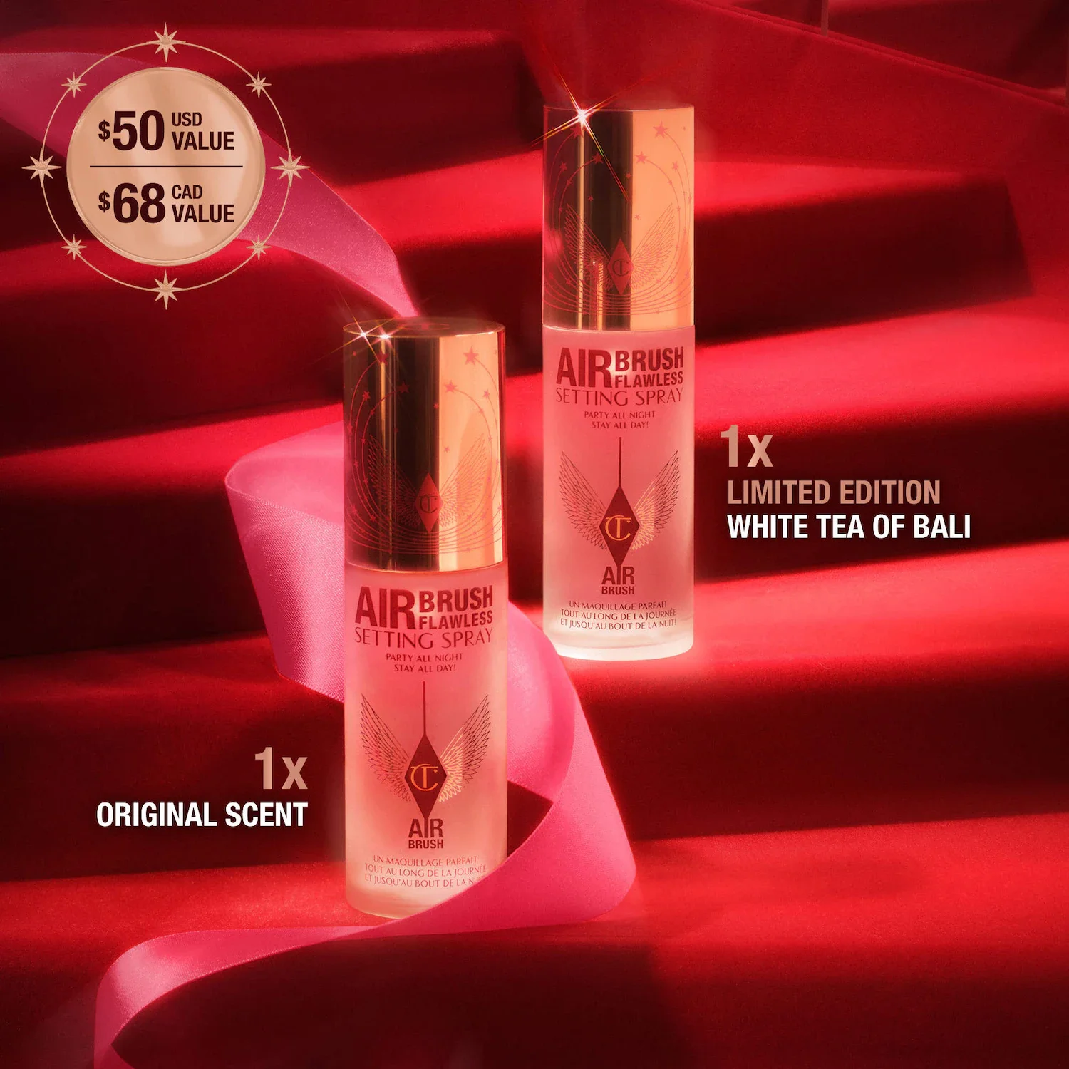 Mini Airbrush Flawless Hydrating & Waterproof Setting Spray Duo Gift Set — foto 2 de 7