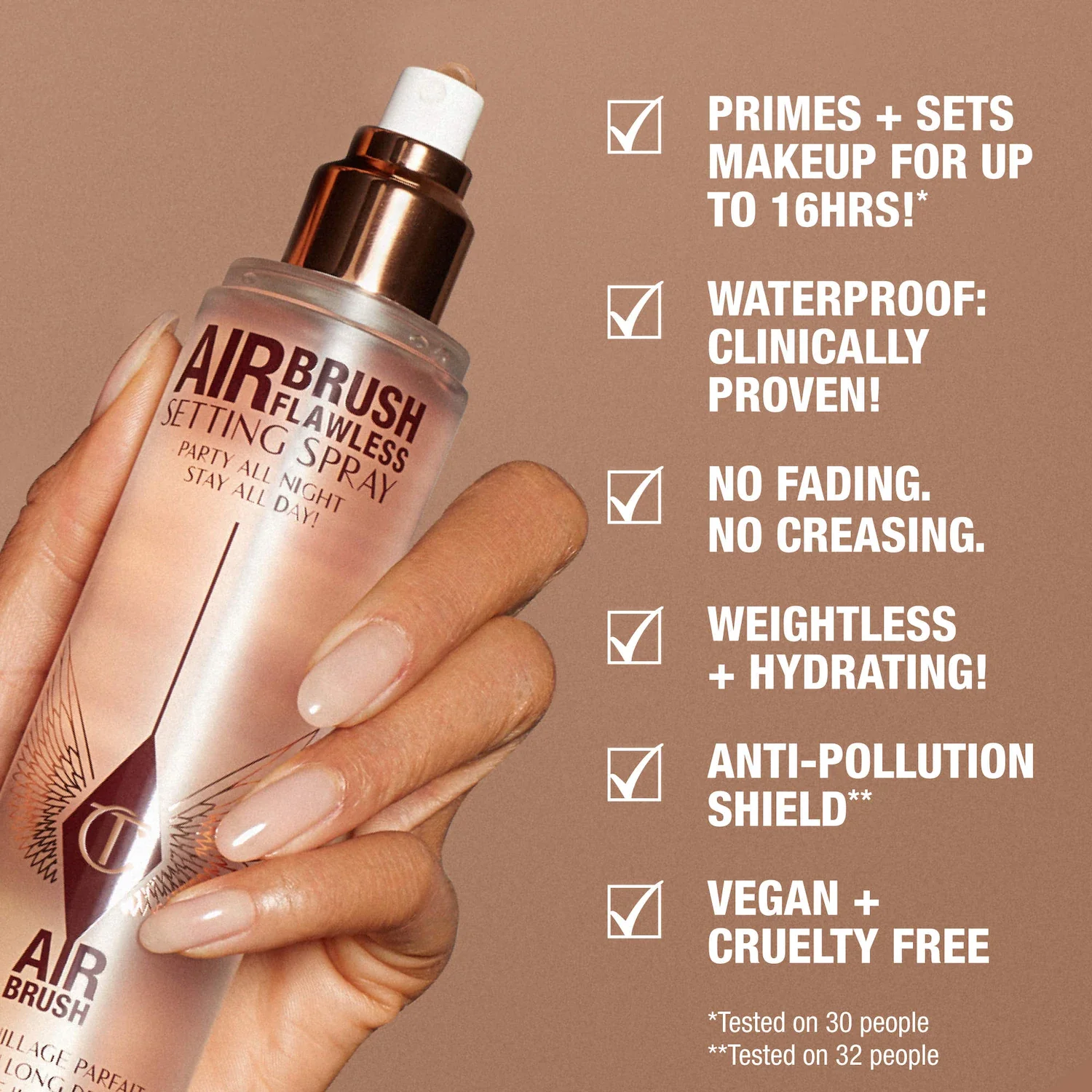 Mini Airbrush Flawless Hydrating & Waterproof Setting Spray Duo Gift Set — foto 4 de 7