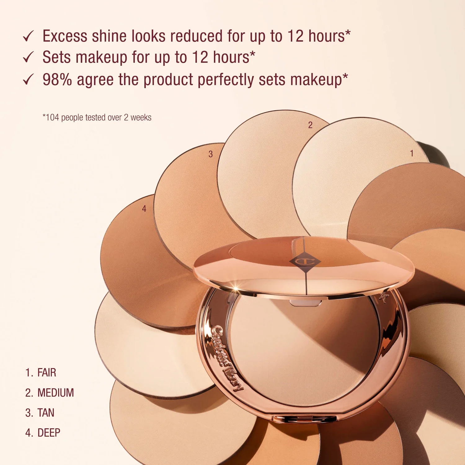 Mini Airbrush Flawless Finish Refillable Blurring & Setting Powder — foto 8 de 14