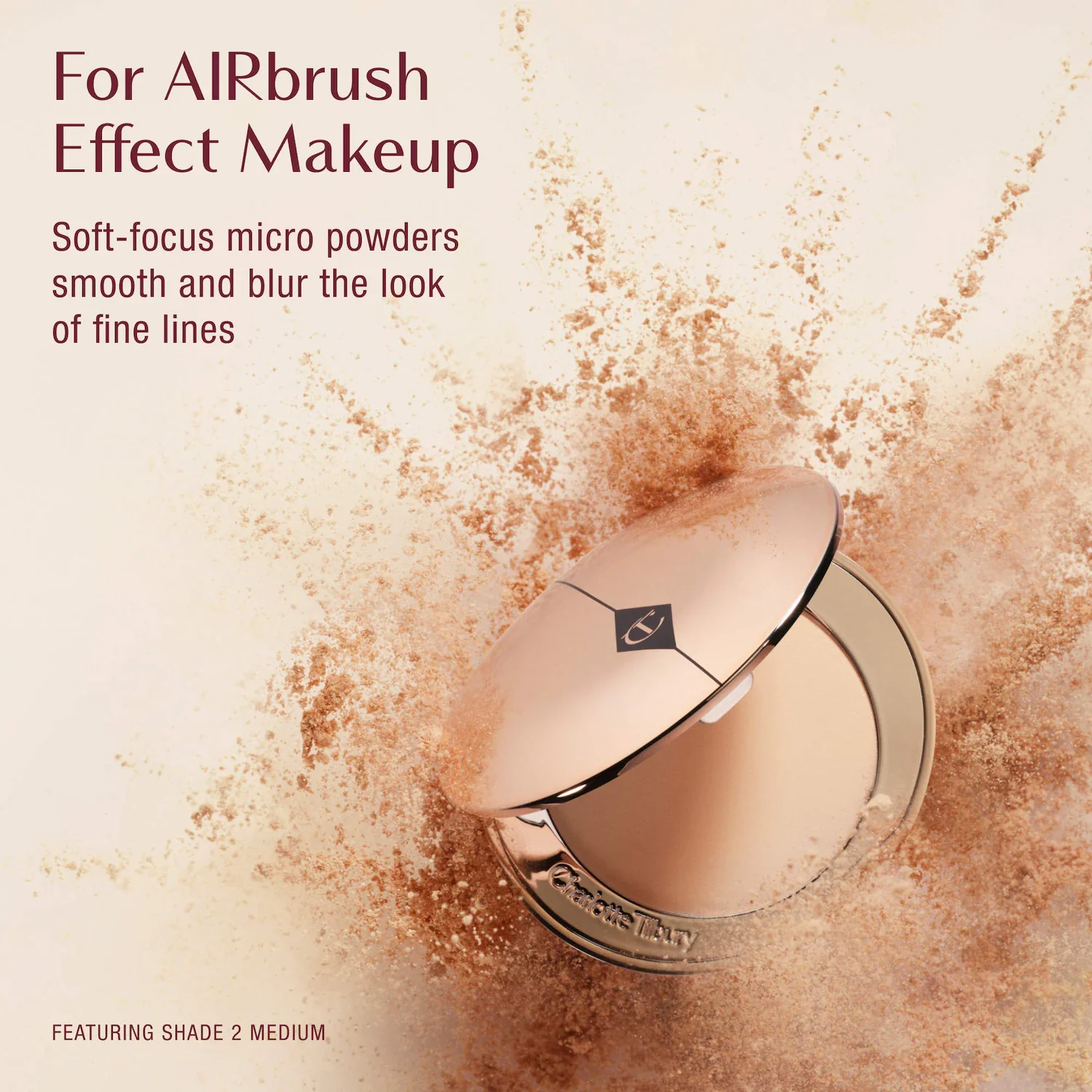 Mini Airbrush Flawless Finish Refillable Blurring & Setting Powder — foto 9 de 14