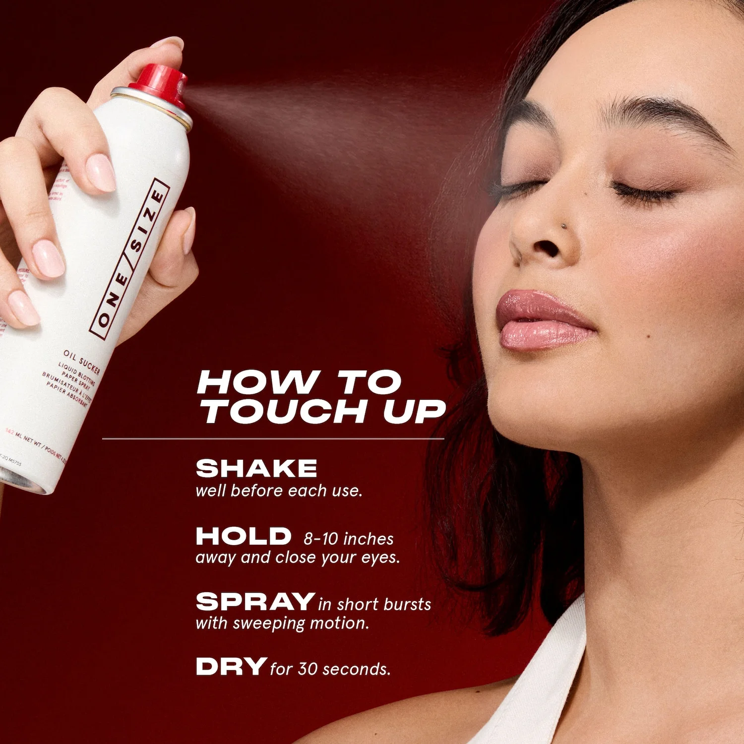 Oil Sucker Liquid Blotting Paper Touch Up Spray — foto 8 de 10