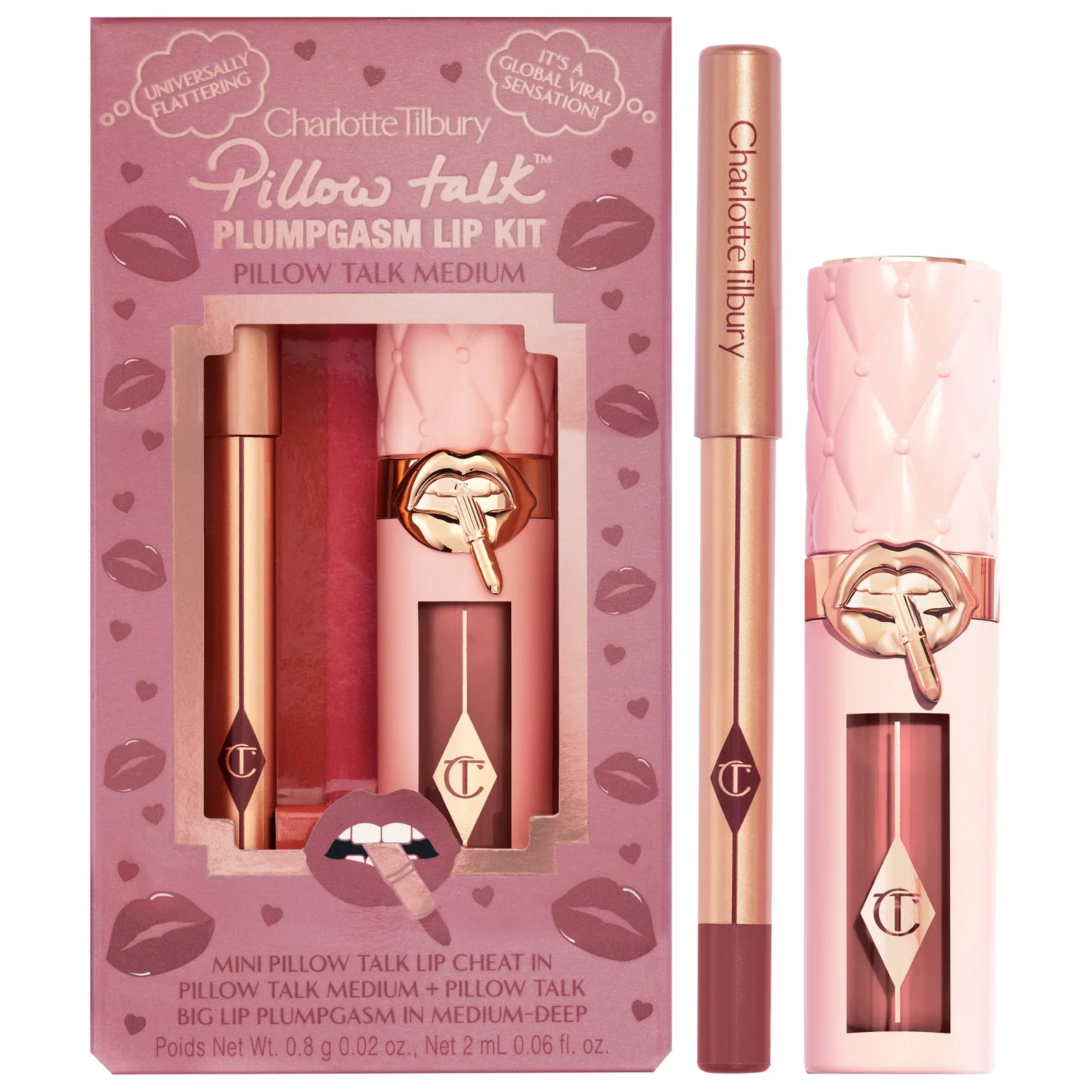 Mini Pillow Talk Plumpgasm Lip Liner and Lip Gloss Set — foto 7 de 8