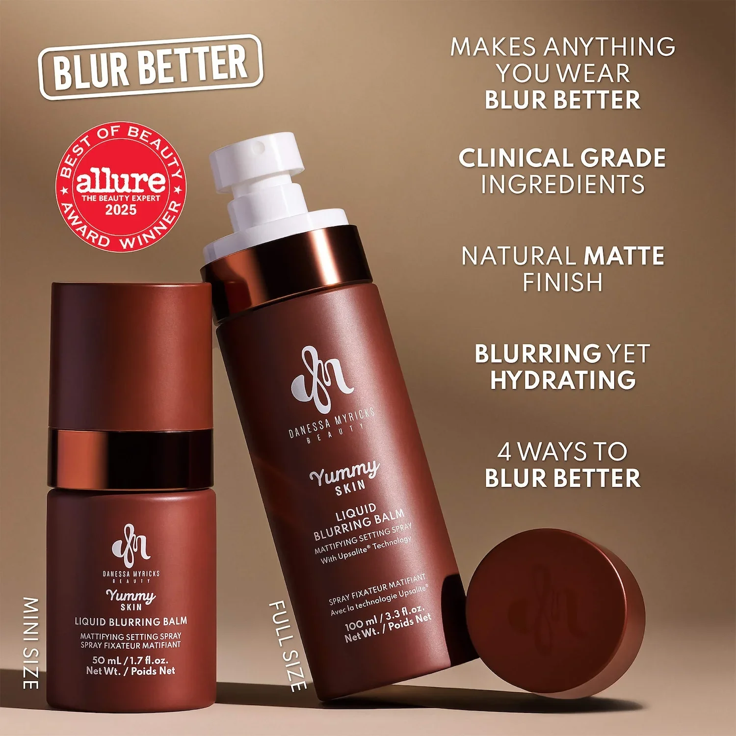 Mini Yummy Skin Liquid Blurring Balm Mattifying Setting Spray — foto 5 de 8